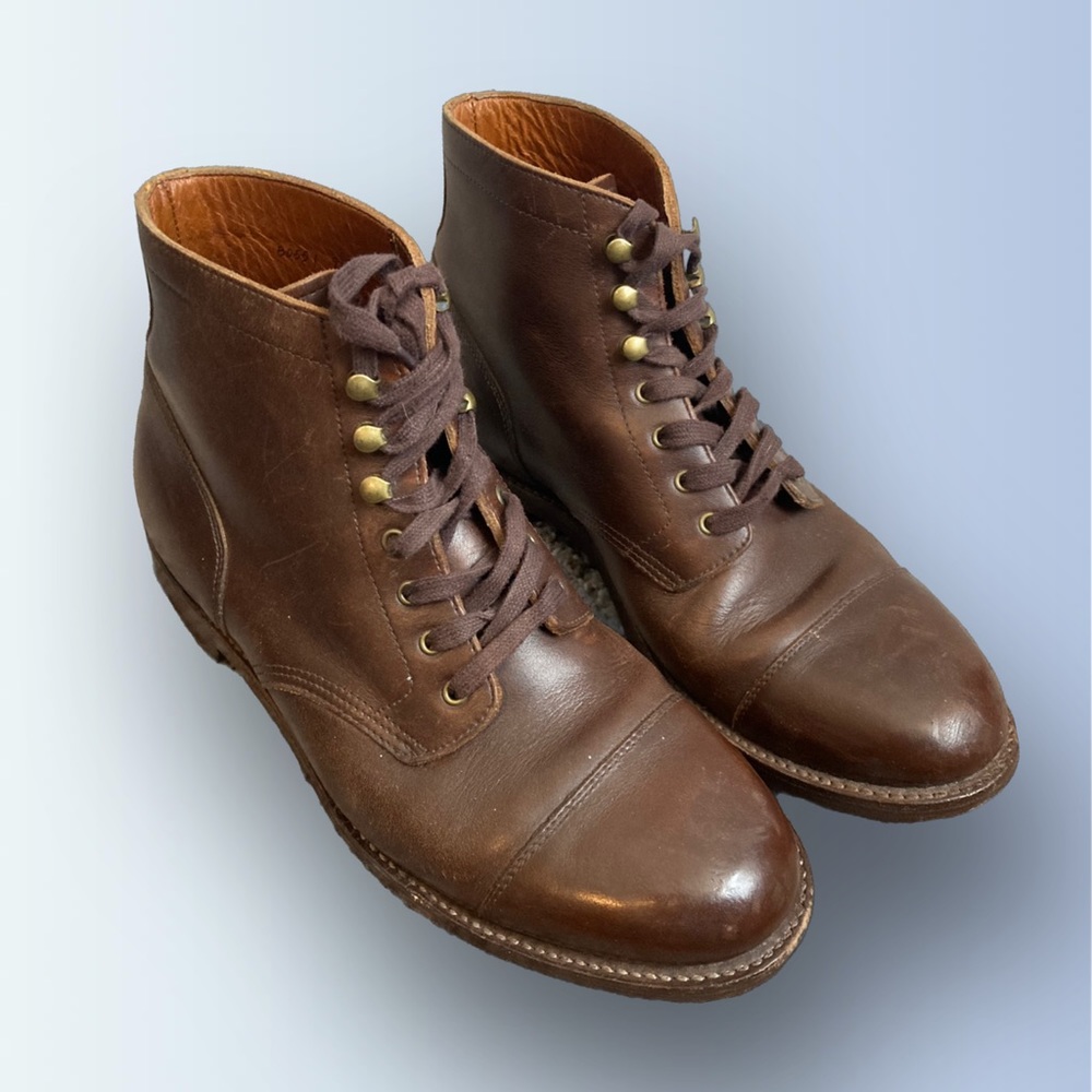J.Crew Ludlow Cap-toe Boot in Brown Chromexcel, Size 9D B0551